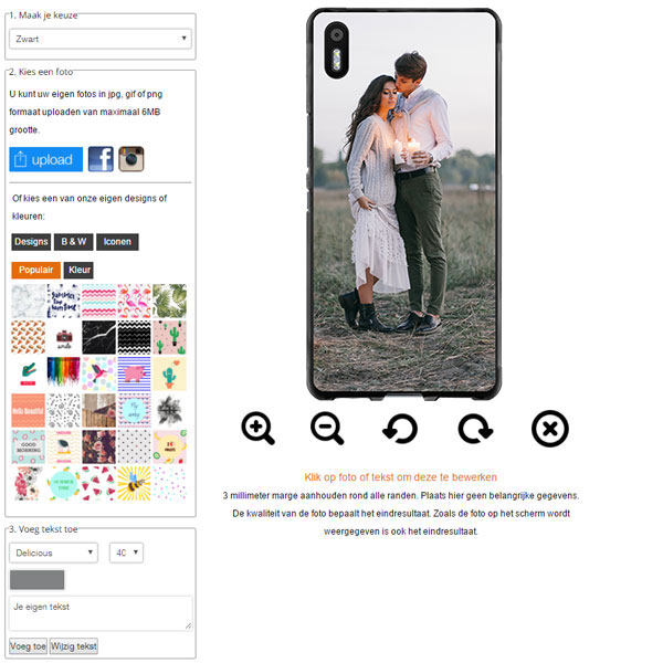 coque personnalisable SBQ Aquaris X5 coque personnalisée en silicone