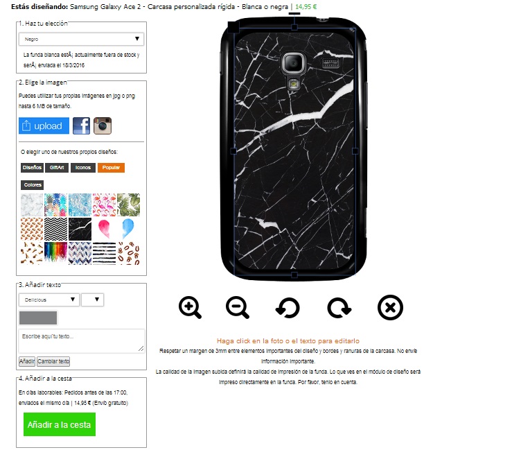 Coque personalisée Samsung Galaxy Ace 2 Coque personnalisée Samsung Galaxy Ace 2