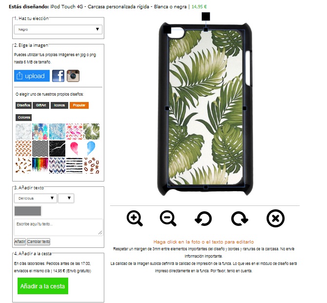 coque rigide personnalisée iPod touch 4
