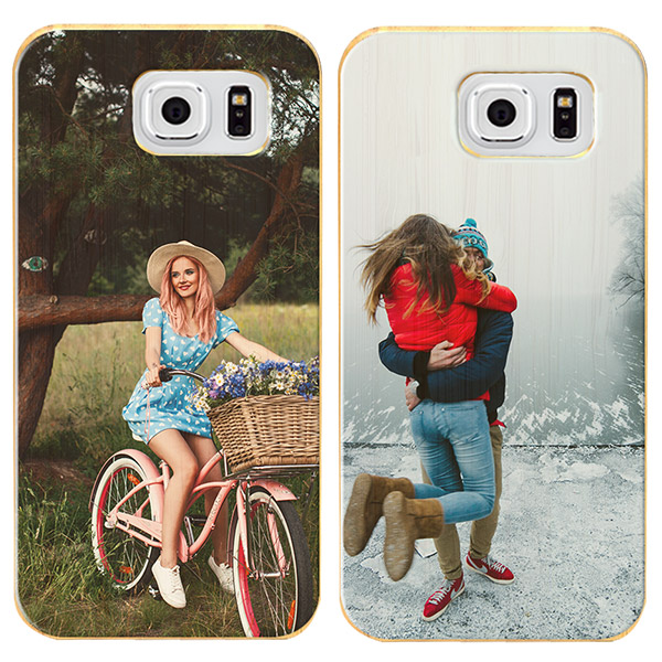 Galaxy S7 coque en bois avec photo Galaxy S7 coque en bois