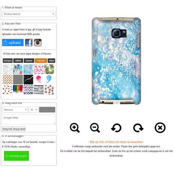 coque personnalisée Galaxy S7 Coque personnalisée Galaxy S7 impression sur la tranche