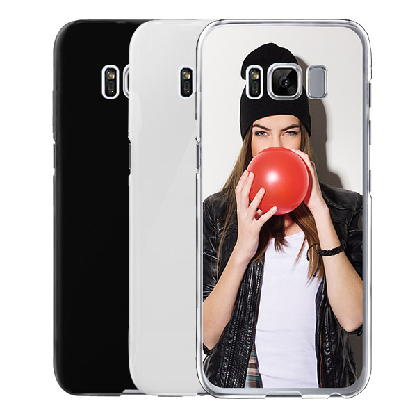 coque personnalisée Galaxy S8 PLUS coque personnalisée Galaxy S8 PLUS rigide noire, banche, transparente