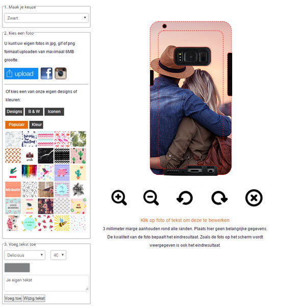 coque personnalisée Galaxy S8 Coque personnalisée renforcée Galaxy S7 impression sur les contours