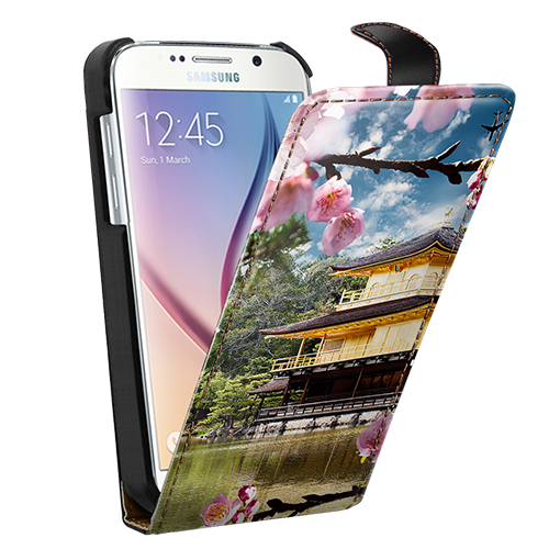 Coque personnalisée Galaxy S6 à rabat avec photo et texte Coque personnalisée Galaxy S6 à rabat avec photo et texte
