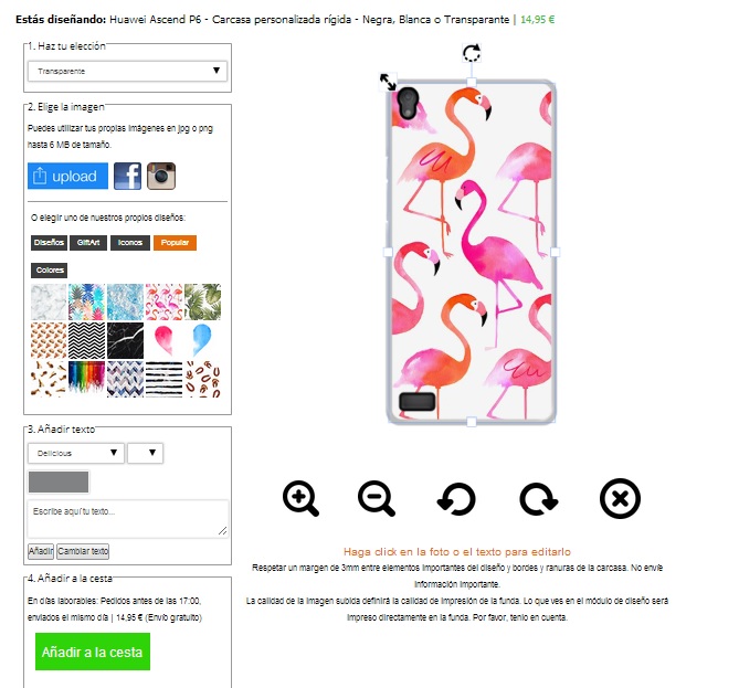 Coque personnalisée Huawei Ascend P6 Coque personnalisée Huawei Ascend P6 rigide noire blanche ou transparente
