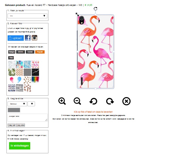 Coque personnalisée Huawei Ascend P7 Coque personnalisée Huawei Ascend P7 rigide - blanche