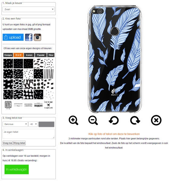 coque personnalisée rigide Huawei P8 Lite 2017