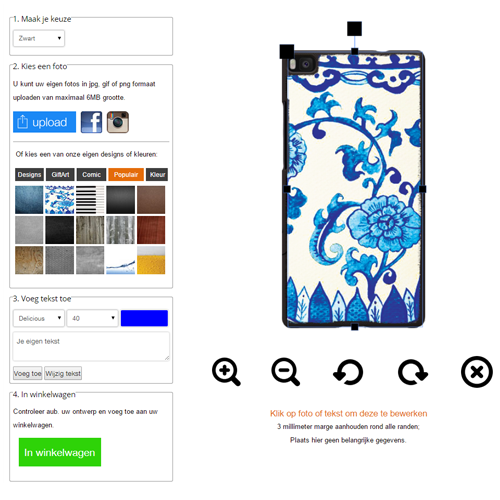 Coque personnalisée Huawei Ascend P8 Coque personnalisée Huawei Ascend P8 rigide noire