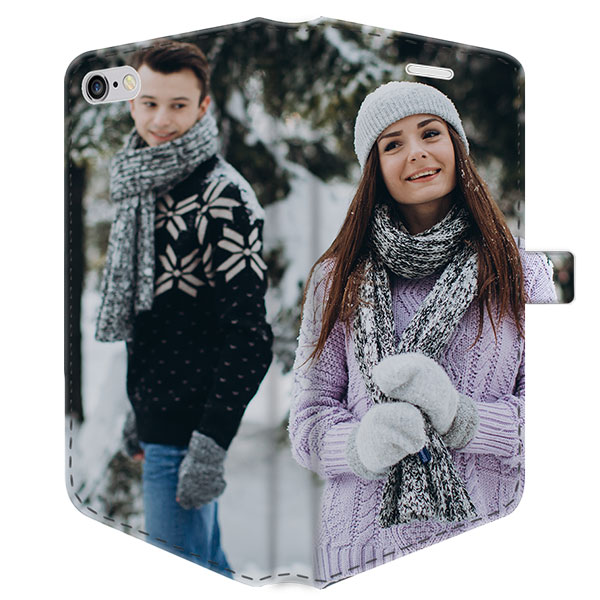 coque portefeuille iPhone 5, 5S ou SE impression sur l'ensemble de la coque coque personnalisé iPhone 5, 5S ou SE impression sur les 2 faces
