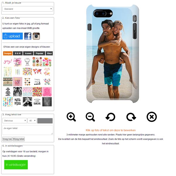 coque personnalisée iPhone 7 plus sublimation 3D