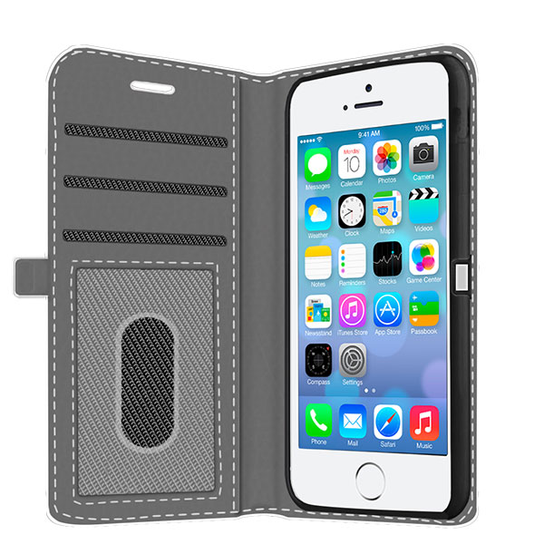 coque personnalisée iPhone 5, 5S ou SE, coque portefeuille coque personnalisée iphone 5(S) et iPhone SE, coque portefeuille