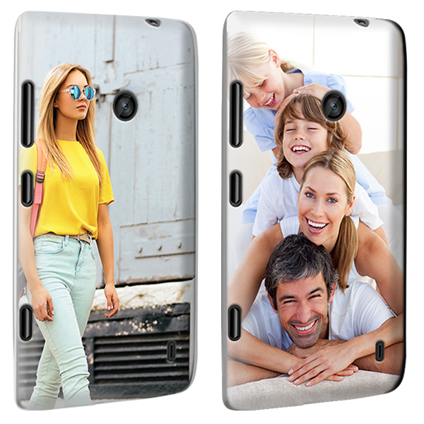 Coque personnalisée Nokia Lumia 520 Coque rigide personnalisée Nokia Lumia 520 noire, blanche ou transparente