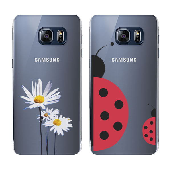 coque personnalisée Galaxy S6 Edge Plus coque personnalisée Samsung Galaxy S6 Edge Plus rigide noire, banche, transparente