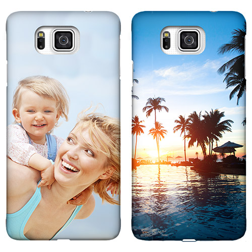 Coque personnalisée Samsung galaxy alpha galaxy alpha coque rigide noire, banche, transparente