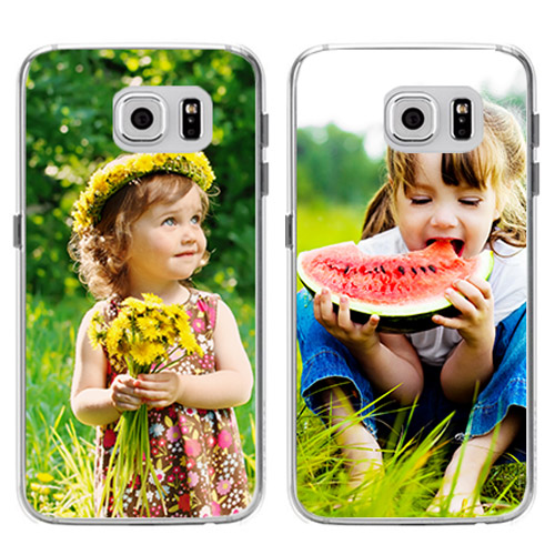 coque personnalisée Galaxy S6 coque personnalisée Galaxy S6 rigide noire, banche, transparente