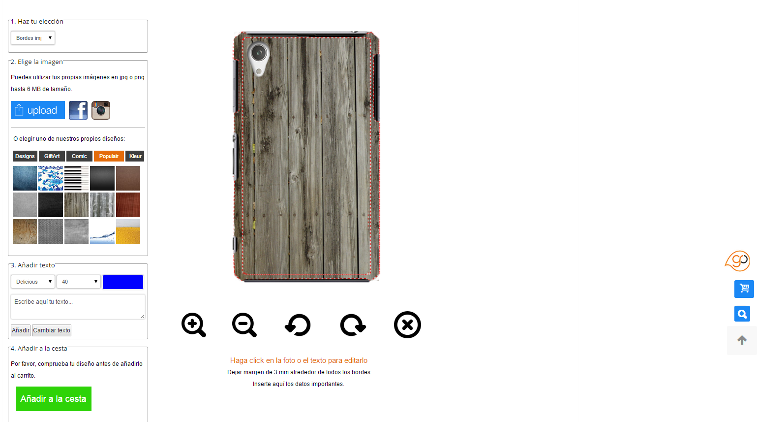 Coque personnalisée Sony Xperia Z3 coque personnalisée Sony Xperia Z3 impression sur la tranche